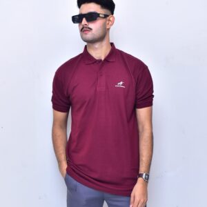 PLAIN BURGUNDY POLO SHIRT
