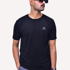 PLAIN ROUND NECK BLACK T-SHIRT