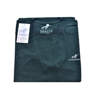 Plain Round Neck Hunter Green T-shirt