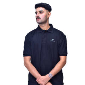 PLAIN POLO SHIRT-BLACK