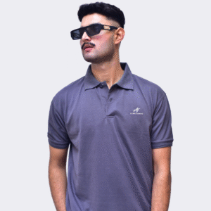 Plain Steel Grey Polo Shirt