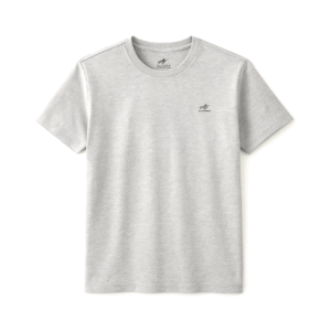 PLAIN ROUND NECK HEATHER GREY T-SHIRT