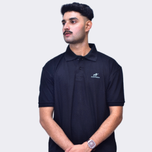 PLAIN POLO SHIRT-BLACK
