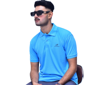 PLAIN SKY BLUE POLO SHIRT