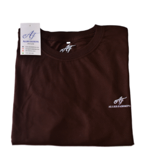 Plain Round Neck Brown T-shirt