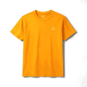 PLAIN ROUND NECK LIPTON YELLOW T-SHIRT